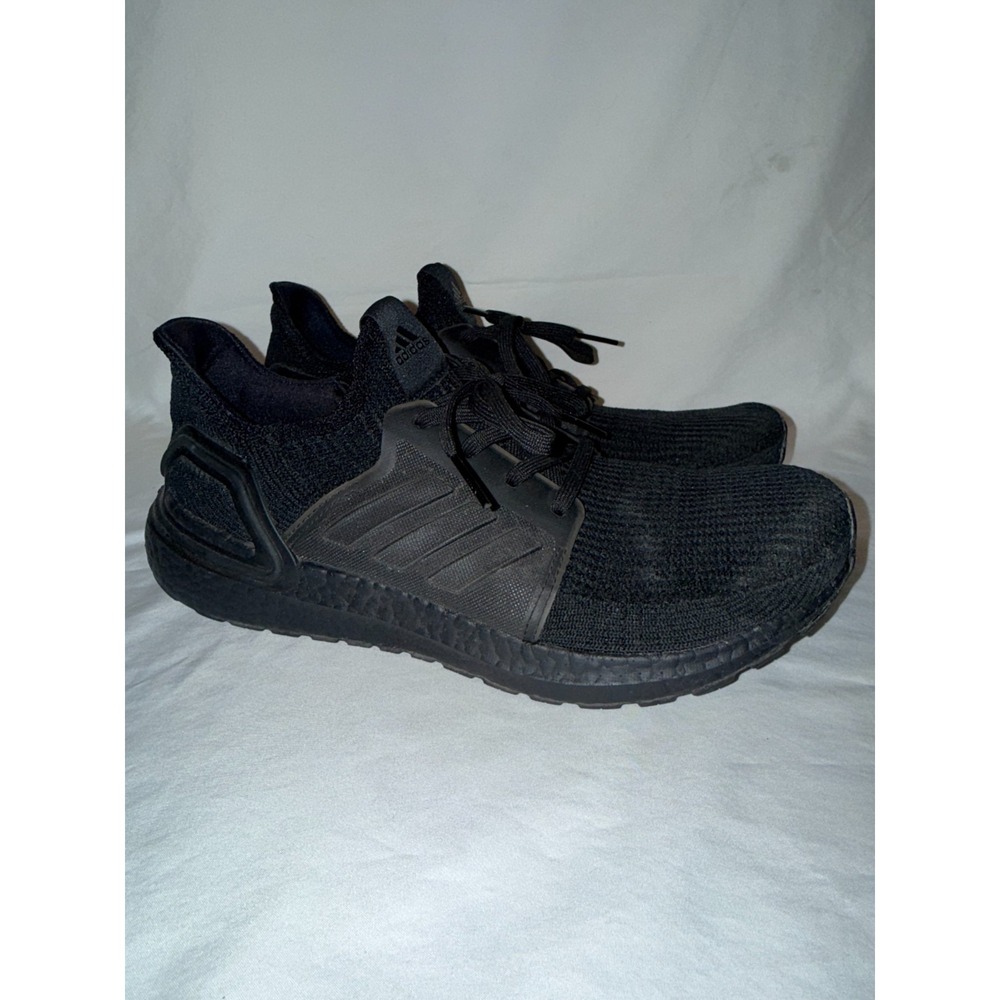 Adidas Ultra Boost 2019 G27508 Mens Sneakers US 10.5 Triple Black Running Shoes - Picture 3 of 8